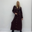 abito lungo con bottoni decorativi incanto